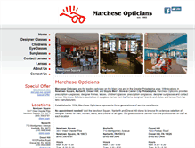 Tablet Screenshot of marcheseopticians.com